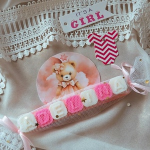 Mărturii botez bebe fetiță, personalizate, nume fata - jucării și echipamente pentru copii - daruri de botez - Artynos.ro