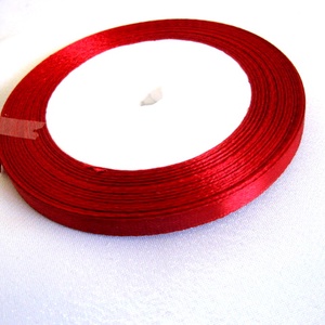 Panglica satin rosu visiniu 10 mm 51882, Accessorii si unelte, Mercerie, Panglica, curea, Confectionarea bijuteriilor, Aranjament de flori, ARTYNOS