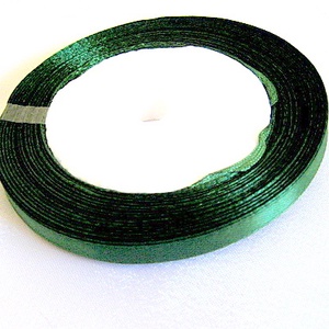 Panglica satin verde inchis 10 mm 51884, Accessorii si unelte, Mercerie, Panglica, curea, Confectionarea bijuteriilor, Impletituri, broderie cu margele, ARTYNOS