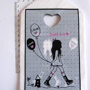 Punguta plastic de cadou cu fete diferite 17563, Craciun, Accesorii cadou de Craciun, Hartii de ambalat cadouri, Confectionarea bijuteriilor, ARTYNOS