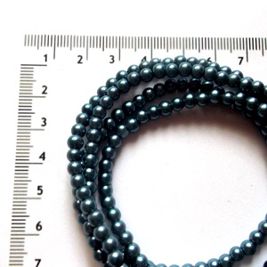 perle din rasina acrilica gri petrol 43720  - Artynos.ro