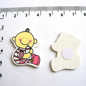 Figurine din placaj subtire de lemn bebelus fetita  roz  18457, Accessorii si unelte, Accesorii decorative, Figurine, Altele, ARTYNOS