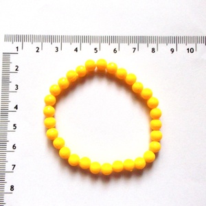 margele  acrilice galbene fatetate    44356, Accessorii si unelte, Margea, componente de bijuterii, Margea din plastic, Confectionarea bijuteriilor, ARTYNOS