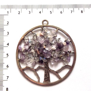 Pandantiv cu arborele vietii cu ametist  44369, Bijuterii, Coliere, Pandative, Confectionarea bijuteriilor, ARTYNOS