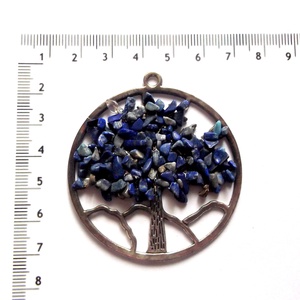 Pandantiv cu arborele vietii cu lapis lazuli   44366 - Artynos.ro