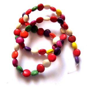 howlite discuri diferite culori 51283, Accessorii si unelte, Margea, componente de bijuterii, Piatra pretioasa, Confectionarea bijuteriilor, ARTYNOS