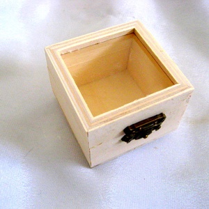 cutie lemn patrata 51399, Accessorii si unelte, Lemn, Cutie, Decoupage, transfer si tehnici servetel, ARTYNOS