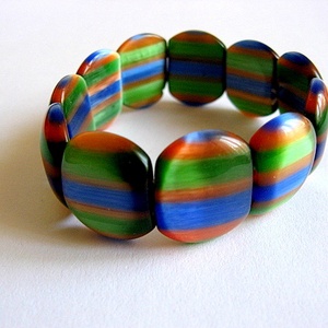 margele ochi de pisica verde, maro si albatru 22983 - accessorii și unelte - mărgea, componente de bijuterii - piatră prețioasă - Artynos.ro