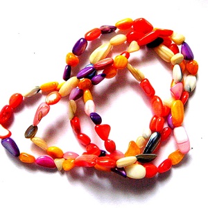 Sirag sidef  neregulat colori diverse  51538, Accessorii si unelte, Margea, componente de bijuterii, Sclipici, strass, Confectionarea bijuteriilor, ARTYNOS