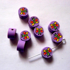 margele din lut polimeric culoare mov 51565, Accessorii si unelte, Margea, componente de bijuterii, Perla de lut, Confectionarea bijuteriilor, ARTYNOS