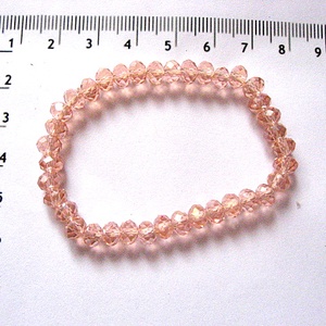 sirag cristale  sticla roz fatetate 51722 - Artynos.ro