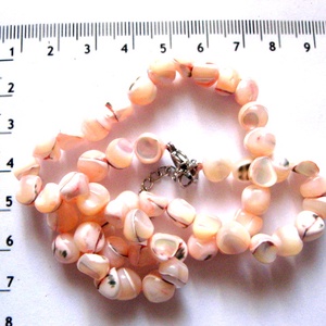 Sirag margele sidef roz nuggets 51764, Accessorii si unelte, Margea, componente de bijuterii, Piatra pretioasa, Confectionarea bijuteriilor, ARTYNOS