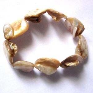 Sirag sidef  neregulat bej 51543, Accessorii si unelte, Margea, componente de bijuterii, Piatra pretioasa, Confectionarea bijuteriilor, ARTYNOS