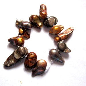 Sirag perle naturale neregulate  multicolore 51559, Accessorii si unelte, Margea, componente de bijuterii, Perla adevarata, Confectionarea bijuteriilor, ARTYNOS