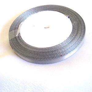 Panglica satin gri 10 mm 51893, Accessorii si unelte, Mercerie, Panglica, curea, Aranjament de flori, Confectionarea bijuteriilor, ARTYNOS