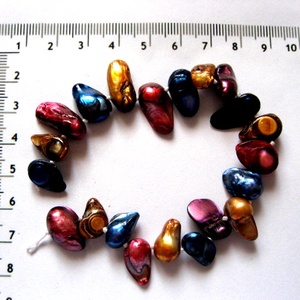 Sirag perle naturale neregulate multicolore 52007, Accessorii si unelte, Margea, componente de bijuterii, Piatra pretioasa, Confectionarea bijuteriilor, ARTYNOS
