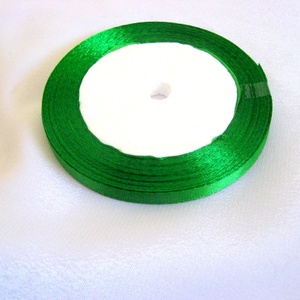 Panglica satin verde crud 10 mm 51894, Accessorii si unelte, Mercerie, Panglica, curea, Confectionarea bijuteriilor, Aranjament de flori, ARTYNOS