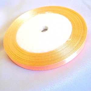 Panglica satin portocaliu deschis 10 mm 51892, Accessorii si unelte, Mercerie, Panglica, curea, Aranjament de flori, Confectionarea bijuteriilor, ARTYNOS