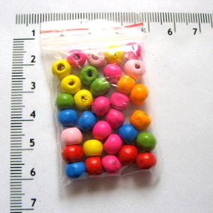 Margele din lemn diverse culori 52235 - Artynos.ro