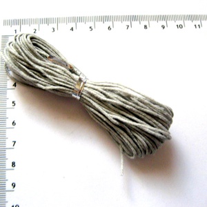 Ata cerata din bumbac gri 52306, Accessorii si unelte, Material de impachetare, Snur, Confectionarea bijuteriilor, ARTYNOS