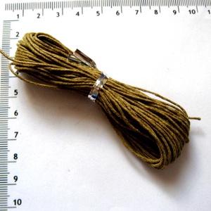 Ata cerata din bumbac kaki 52307, Accessorii si unelte, Mercerie, Fire, ata de crosetat, Fir bumbac, Confectionarea bijuteriilor, ARTYNOS