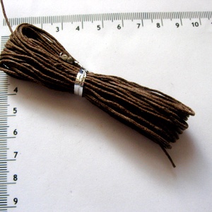 Ata cerata din bumbac maro  52305, Accessorii si unelte, Mercerie, Fire, ata de crosetat, Fir bumbac, Confectionarea bijuteriilor, ARTYNOS