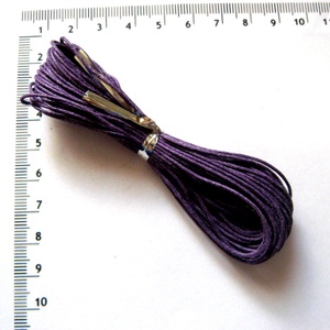 Ata cerata din bumbac mov inchis 52317        , Accessorii si unelte, Mercerie, Fire, ata de crosetat, Fir bumbac, Confectionarea bijuteriilor, Ata cerata din bumbac mov inchis 52317
Ata cerata din bumbac mov inchis de 1 mm
Pretul este pe 9 me..., ARTYNOS