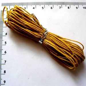Ata cerata din bumbac galben  kaki 52310, Accessorii si unelte, Mercerie, Fire, ata de crosetat, Fir bumbac, Confectionarea bijuteriilor, ARTYNOS