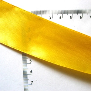 Panglica satin galben 40 mm 52256, Accessorii si unelte, Mercerie, Panglica, curea, Aranjament de flori, Confectionarea bijuteriilor, ARTYNOS