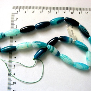 Sirag agate striped tubulare 20 � 8 mm 52600, Accessorii si unelte, Margea, componente de bijuterii, Piatra pretioasa, Confectionarea bijuteriilor, ARTYNOS