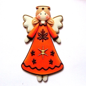 figurine lemn cu ingeras 51015 - Artynos.ro