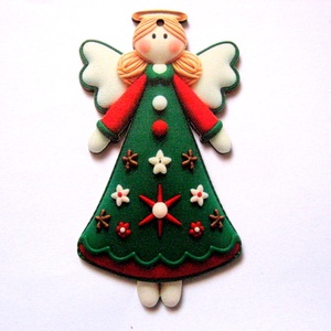 figurine lemn cu ingeras 51011 - Artynos.ro