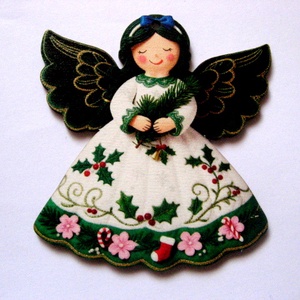 figurine lemn cu ingeras 51005, Accessorii si unelte, Accesorii decorative, Figurine, , ARTYNOS