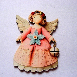figurine lemn cu ingeras 51081 - Artynos.ro