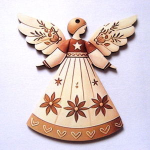 figurine lemn cu ingeras 51089, Accessorii si unelte, Accesorii decorative, Figurine, , ARTYNOS