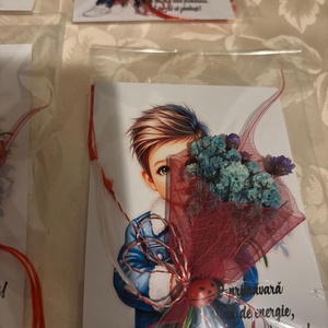 Mărțișoare Martie hand made,flori criogenate  - bijuterii - mărțișor - Artynos.ro