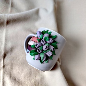 Cana personalizata cu lalele si carti - Cadoul perfect pentru iubitorii de frumos si carti, dar si pentru profesori - casă & stil de viață - accesorii pentru echipamente de bucătărie - accesorii de servire - căni - Artynos.ro