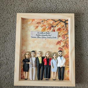 Tablou personalizat cu figurine modelate din lut polimeric - Prieteni - Colegi - casă & stil de viață - decorațiuni de casă - picturi murale - tablou din mai multe piese - Artynos.ro