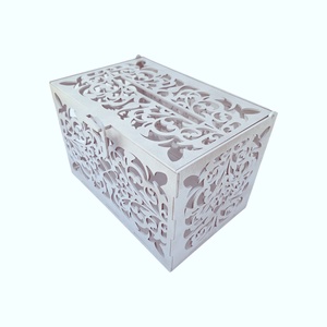Cutie dar din lemn pentru nunta sau botez - 30x20x20cm - accesorii nuntă - amintiri și cadouri de nuntă - cadou nuntă - cutie de bani - Artynos.ro