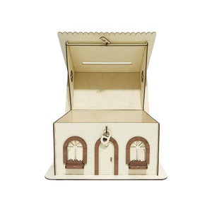 Casuta rustica de dar, cutie de dar nunta din lemn - 37x33x32cm - accesorii nuntă - amintiri și cadouri de nuntă - cutie dar nuntă - Artynos.ro