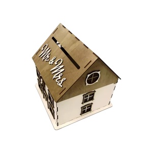 Casuta de dar personalizata, cutie dar pentru nunta, lemn, 30x30x30cm - accesorii nuntă - amintiri și cadouri de nuntă - cutie dar nuntă - Artynos.ro