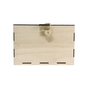 Cutie dar nunta simpla din lemn, culoare lemn natur, 30x20x20cm - accesorii nuntă - amintiri și cadouri de nuntă - cutie dar nuntă - Artynos.ro