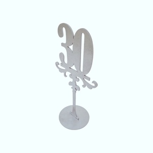 Set 1-30 numere de masa pentru nunta - argintiu - 25cm - accesorii nuntă - materiale decor pentru nuntă - decorațiuni pentru masa de nuntă  - Artynos.ro