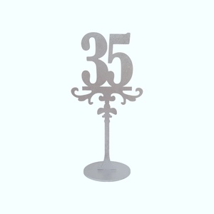 Set 1-35 numere de masa pentru evenimente - argintiu - 25cm - accesorii nuntă - amintiri și cadouri de nuntă - cutie dar nuntă - Artynos.ro