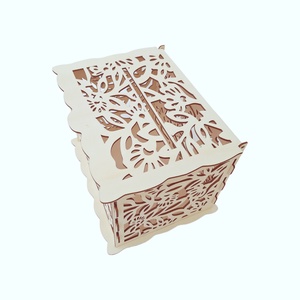 Cutie bani pentru nunta din lemn, cutie dar 30x24x22.5CM - accesorii nuntă - amintiri și cadouri de nuntă - cutie dar nuntă - Artynos.ro