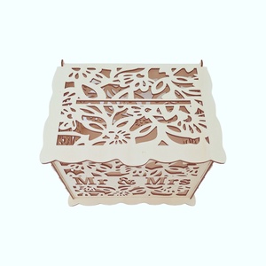 Cutie bani pentru nunta din lemn, cutie dar 30x24x22.5CM - accesorii nuntă - amintiri și cadouri de nuntă - cutie dar nuntă - Artynos.ro