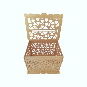 Cutie nunta pentru plicuri de dar, auriu, 30x24x22.5CM - accesorii nuntă - amintiri și cadouri de nuntă - cutie dar nuntă - Artynos.ro