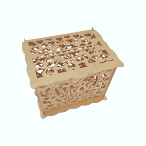 Cutie nunta pentru plicuri de dar, auriu, 30x24x22.5CM - accesorii nuntă - amintiri și cadouri de nuntă - cutie dar nuntă - Artynos.ro