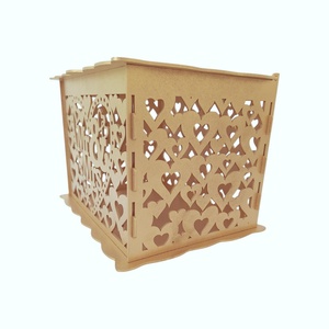 Cutie nunta pentru plicuri de dar, auriu, 30x24x22.5CM - accesorii nuntă - amintiri și cadouri de nuntă - cutie dar nuntă - Artynos.ro