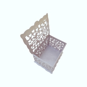 Cutie pentru plicuri de dar la nunta, argintiu, 30x24x22.5CM - accesorii nuntă - amintiri și cadouri de nuntă - cutie dar nuntă - Artynos.ro